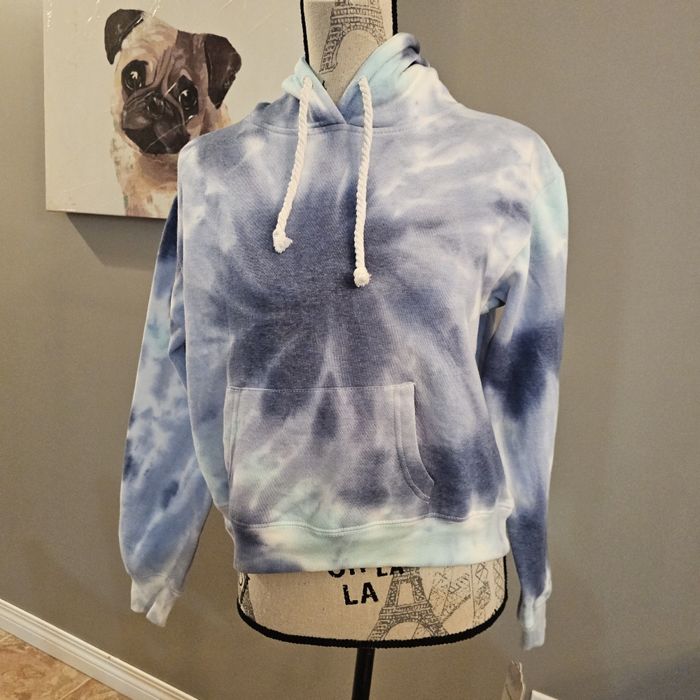 Dreamsicle Crop Tie Dye Sweater
